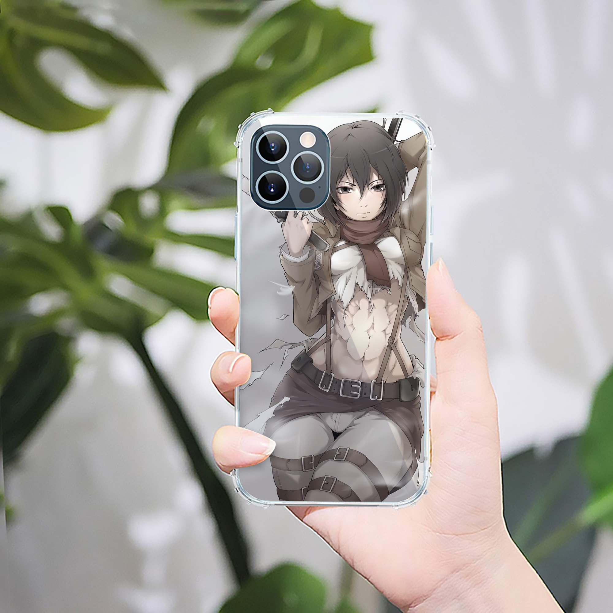 （画像用） 進撃の巨人 Attack on Titan 【iPhone 12シリーズ対応】透明スマホケース（クリアソフトケース）